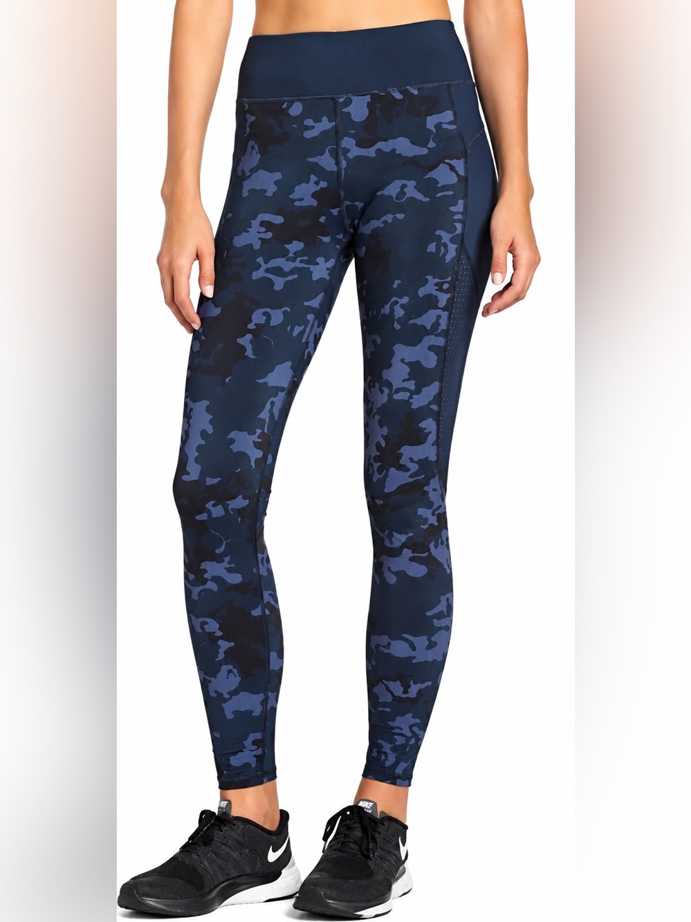 Sweaty Betty Zero Gravity Navy Camo Leggings S
